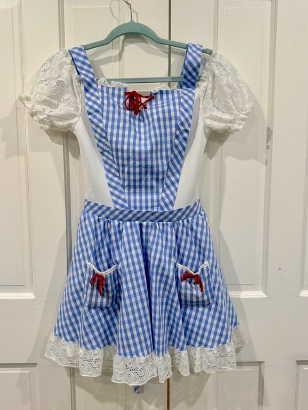 Wizard of Oz Dorothy Gingham Costume Dress - Size S - Like New